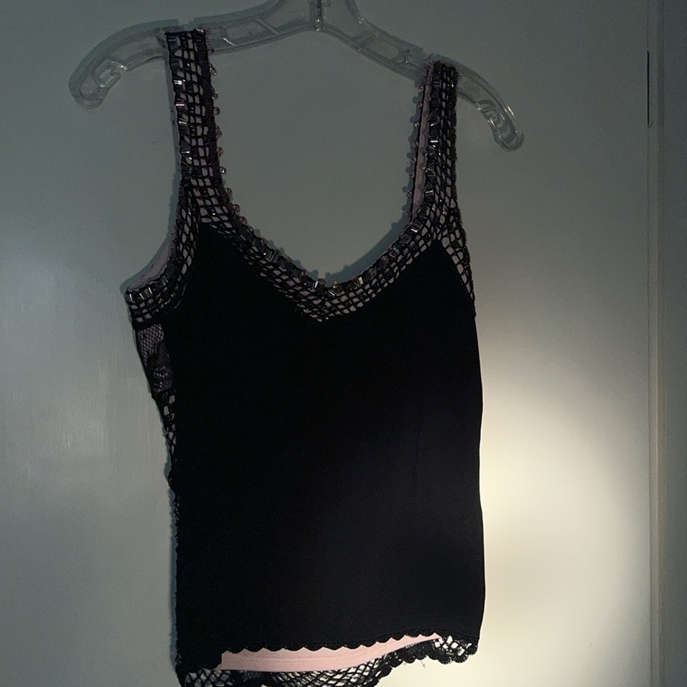 Vintage Dolce Cabo Beautifully Beaded Crop Top - Picture 7 of 10
